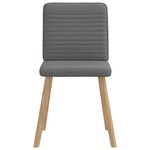 vidaXL Chaises à manger lot de 4 gris foncé tissu