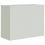 vidaXL Classeur gris clair 90x40x70 cm acier