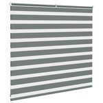 vidaXL Store zèbre gris foncé largeur du tissu 150 9 cm polyester