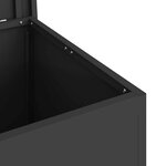 vidaXL Boîte de Rangement Extérieure Noir 55 x 50.5 x 50 cm