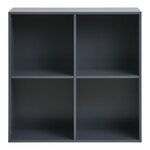Etagère murale en bois peint gris foncé 69 x 30 x 69 cm