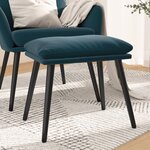 vidaXL Repose-pied Bleu 45x29 5x35 cm Velours