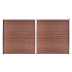 vidaXL Clôture de jardin WPC 353x186 cm Marron