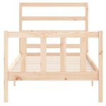 vidaXL Cadre de lit sans matelas 90x190 cm bois de pin massif