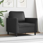 vidaXL Fauteuil Noir 60 cm Similicuir