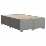 vidaXL Cadre de lit sans matelas gris clair 120x200 cm tissu