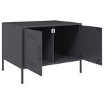 vidaXL Table basse anthracite 68x50x50 5 cm acier
