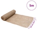 vidaXL Rouleau de jute 0 5 x 5 m 100 jute 200 g/m²