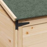 vidaXL Abri de jardin Naturel 59 x 56 x 113 5 cm Bois d'ingénierie
