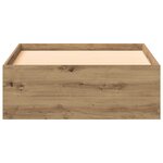 lit vidaXL Artisan Chêne 90x200 cm Bois d'ingénierie