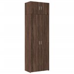 vidaXL Armoire de rangement chêne brun 70x42 5x225cm bois d'ingénierie
