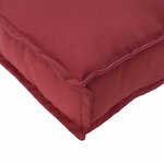 vidaXL Set de coussins de palette 2 Pièces Bordeaux Tissu Oxford