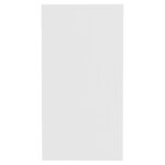 vidaXL Table d'appoint blanc 50x26x50 cm bois d'ingénierie