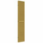 vidaXL Cloison de séparation 5 panneaux marron bois paulownia massif