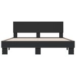 vidaXL Cadre de lit sans matelas noir 160x200 cm