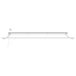 vidaXL Auvent rétractable électrique Blanc 4 × 3 m