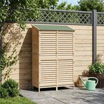 vidaXL Abri de jardin Naturel 106 x 56 x 176 5 cm Bois de Sapin Massif