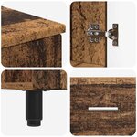 vidaXL Unité de vanité de salle de bain Bois ancien 60 x 35 x 60 cm