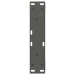vidaXL Pieds de table basse 2 pièces Anthracite 28 x (42-43 3) cm Acier