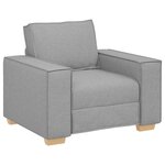 vidaXL Ensemble de Canapés 3 Pièces Gris 220 x 78 x 84 cm tissu