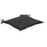 vidaXL Chaises de jardin avec coussins lot de 6 Bois d'acacia massif