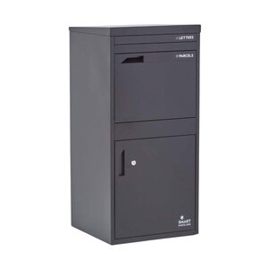 Boîte à colis Extra Large Noir 2 portes Acier galvanisé SMART PARCEL BOX™