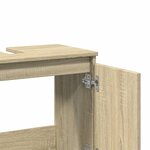 vidaXL Meuble d'évier chêne sonoma 58x33x60 cm bois d'ingénierie
