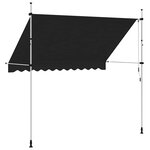 vidaXL Auvent manuel rétractable 300 cm Anthracite