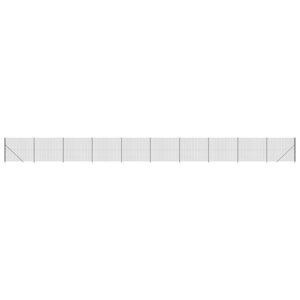 vidaXL Clôture en treillis métallique avec bride anthracite 2 2x25 m