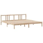 vidaXL Cadre de lit avec tête de lit sans matelas 180x200 cm