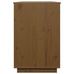 vidaXL Bureau avec armoires Marron miel 135x50x75cm Bois massif de pin
