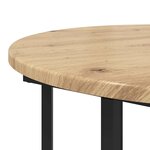 vidaXL Ensemble de tables d'appoint 2 Pièces Chêne artisanal et noir