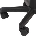 Chaise de bureau pivotante avec hauteur réglable siège ergonomique en synthétique noir fauteuil de bureau pour ordinateur gamer 01_0000082