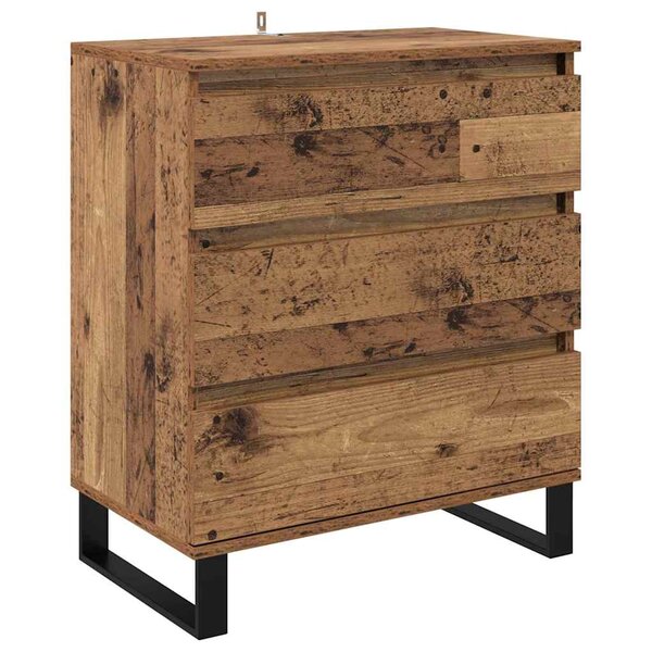 vidaXL Buffet Bois Ancien 60 x 35 x 70 cm Bois d'ingénierie