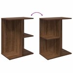 vidaXL Table de chevet chêne marron 46 5x29x61 cm bois d'ingénierie