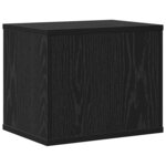 vidaXL Organiseur de bureau Chêne noir 36 x 26 x 29.5 cm