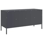 vidaXL Meuble TV anthracite 100 5x39x50 5 cm acier