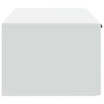 vidaXL Meuble TV mural Blanc 59 5 x 41 x 30 cm Bois d'ingénierie