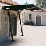 vidaXL Auvent manuel rétractable avec LED 3 5x2 5 m Anthracite