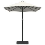 vidaXL Parasol de jardin Couleur sable 385 x 209 x 244 cm tissu