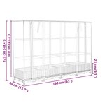 vidaXL Jardinière surélevée avec housse aspect rotin 160x40x123 cm