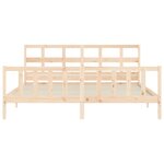 vidaXL Cadre de lit sans matelas 200x200 cm bois massif de pin