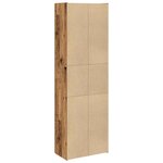 vidaXL Buffet haut vieux bois 60x32x190 cm bois d'ingénierie