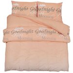 vidaXL Ensemble de housse de couette rose 225x220 cm Coton