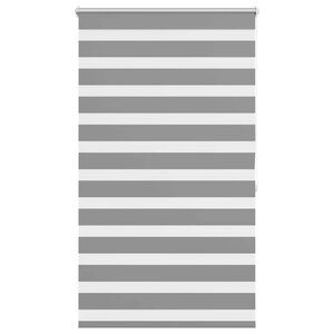 vidaXL Store vénitien zébré 100 9 x 175 cm  largeur du tissu 96 7 cm  gris