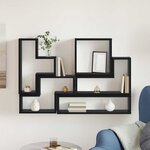 vidaXL Cube mural Autre Chêne noir 96 x 12 x 64 cm Bois d'ingénierie