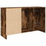 vidaXL Armoire d'évier chêne fumé 90x29x55 cm bois d'ingénierie