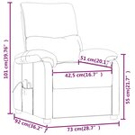 vidaXL Fauteuil de massage Vert foncé Tissu
