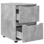 vidaXL Armoire de rangement Gris béton 40 x 48 x 57 cm
