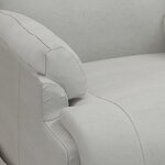 vidaXL Fauteuil de massage gris clair similicuir daim